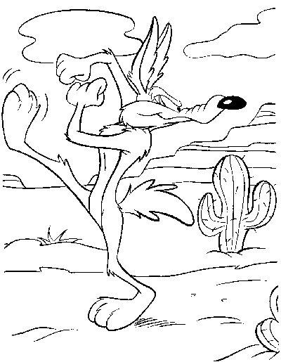 Fisă de colorat cu Road runner de colorat p14