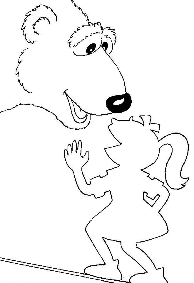 Fisă de colorat cu Rupert bear de colorat p11