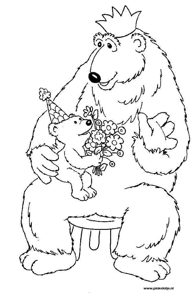 Fisă de colorat cu Rupert bear de colorat p13