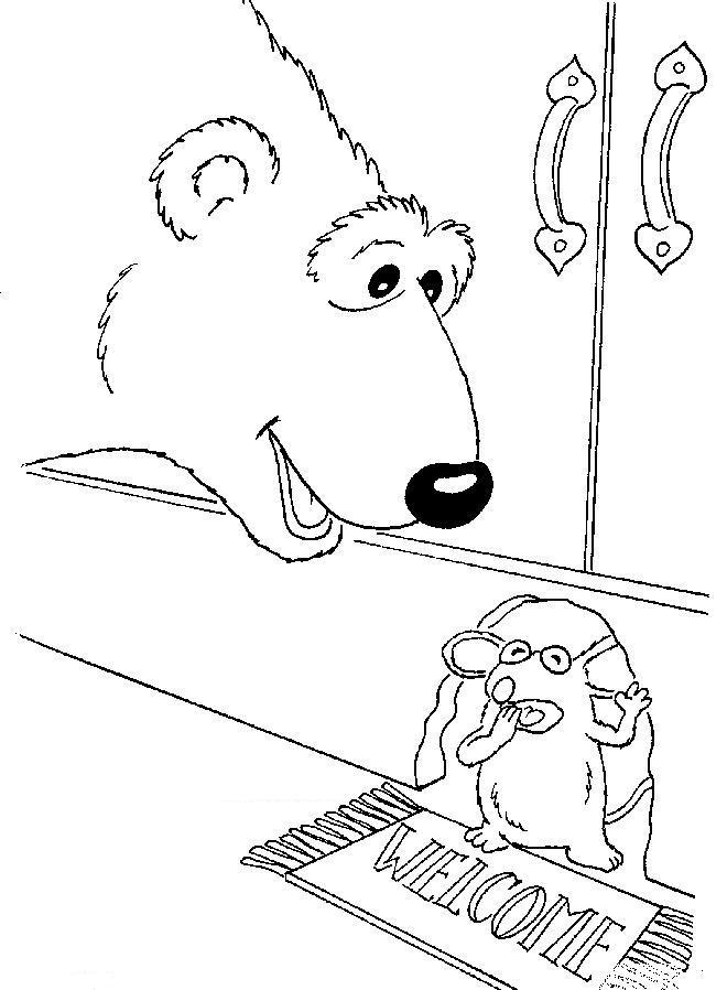 Fisă de colorat cu Rupert bear de colorat p14