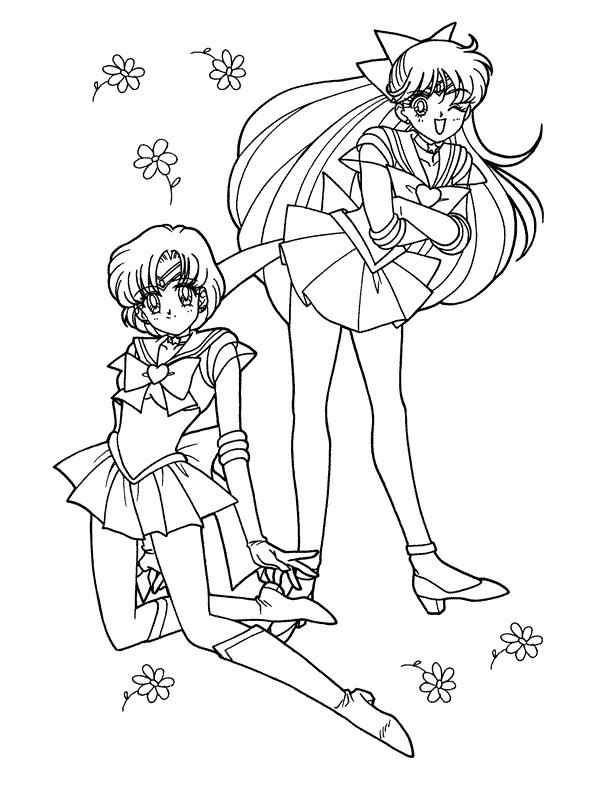 Fisă de colorat cu Sailor moon de colorat p12