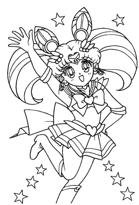 Fisă de colorat cu Sailor moon de colorat p15