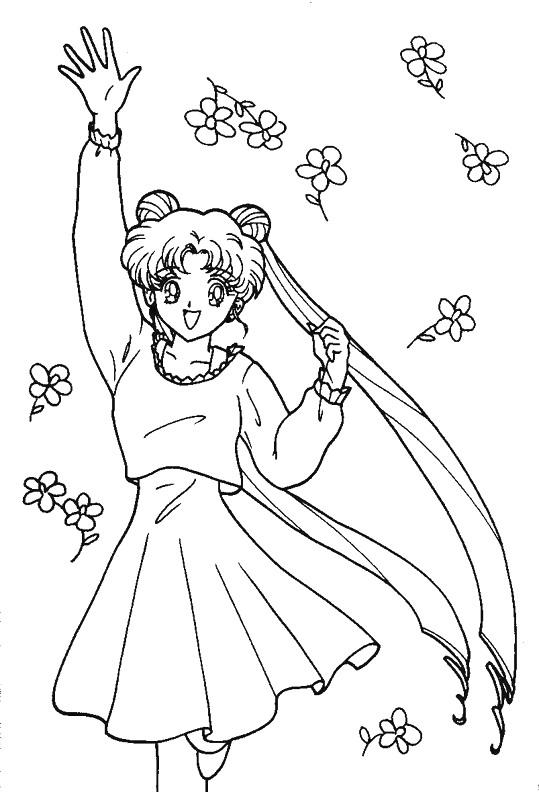 Fisă de colorat cu Sailor moon de colorat p57