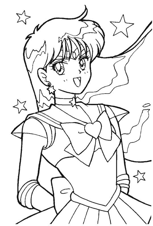 Fisă de colorat cu Sailor moon de colorat p58
