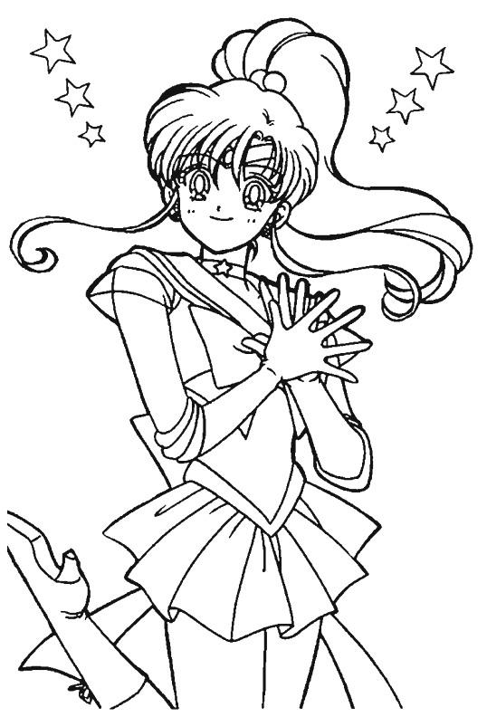 Fisă de colorat cu Sailor moon de colorat p59
