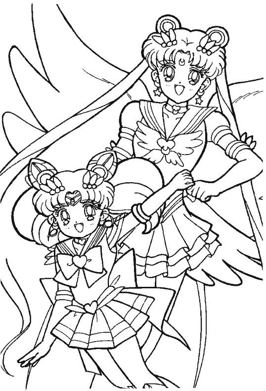 Fisă de colorat cu Sailor moon de colorat p62