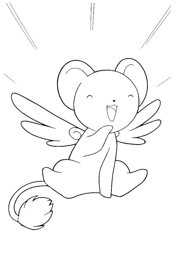 Fisă de colorat cu Sakura de colorat p14