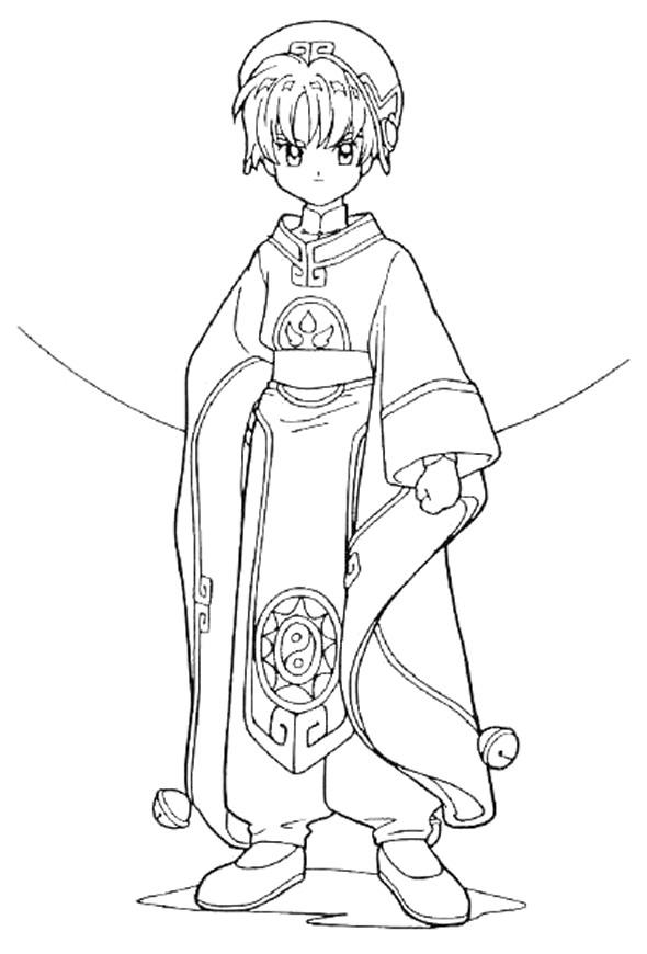 Fisă de colorat cu Sakura de colorat p24