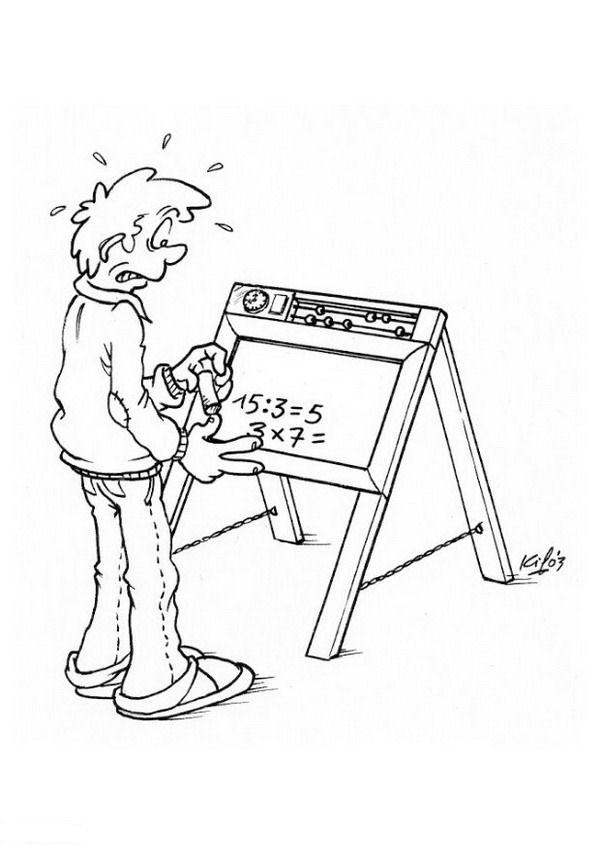 Fisă de colorat cu Scoala de colorat p38