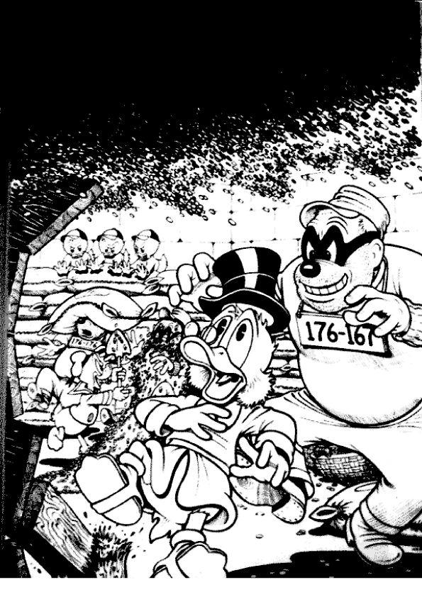 Fisă de colorat cu Scrooge mcduck de colorat p11