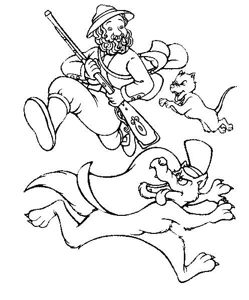 Fisă de colorat cu Scufita rosie de colorat p07