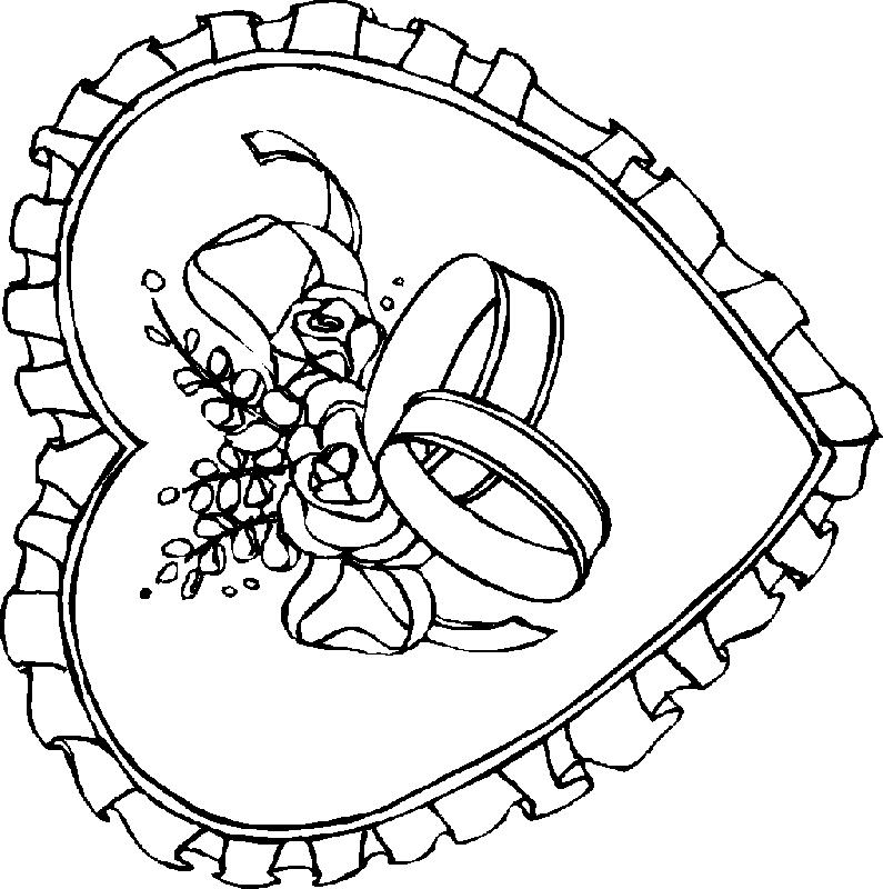 Fisă de colorat cu Sfantul valentin de colorat p35