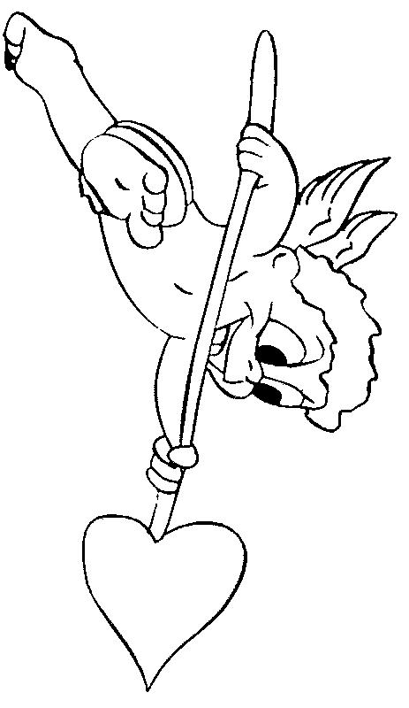 Fisă de colorat cu Sfantul valentin de colorat p60