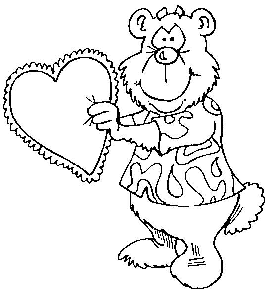 Fisă de colorat cu Sfantul valentin de colorat p71