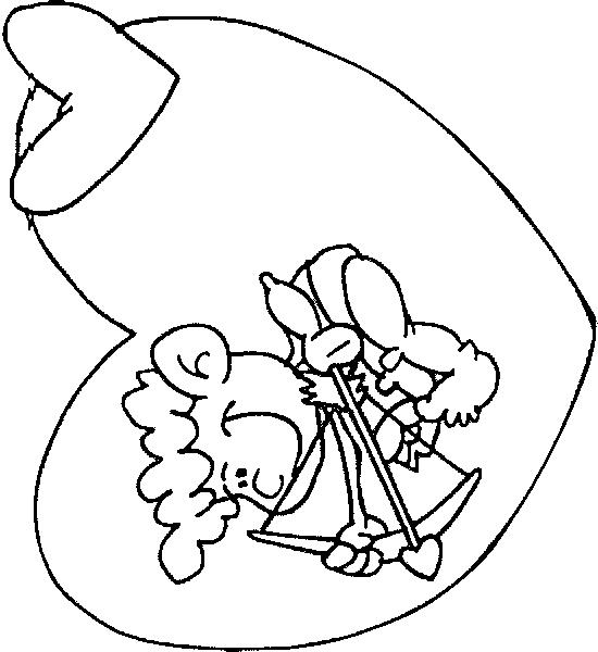 Fisă de colorat cu Sfantul valentin de colorat p75