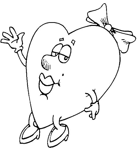 Fisă de colorat cu Sfantul valentin de colorat p77