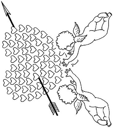 Fisă de colorat cu Sfantul valentin de colorat p86