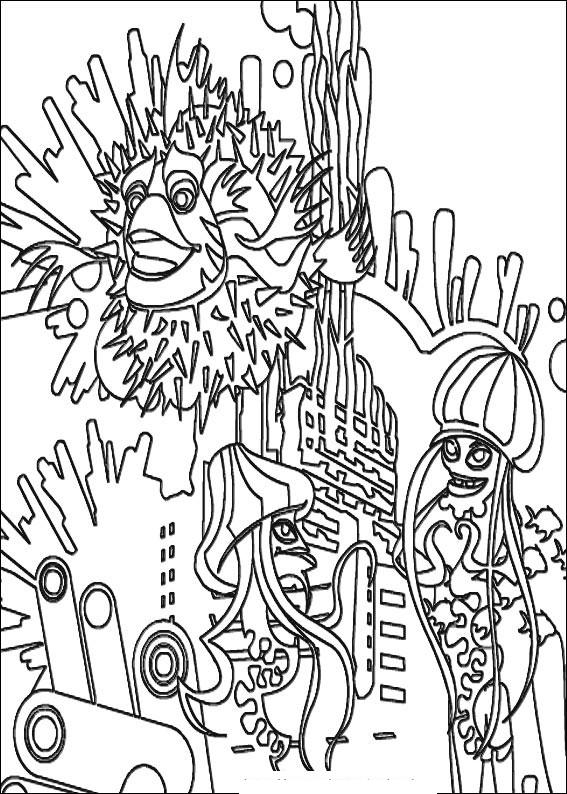 Fisă de colorat cu Shark tale de colorat p11