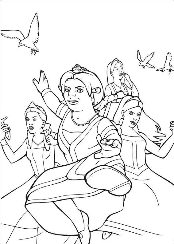 Fisă de colorat cu Shrek de colorat p06