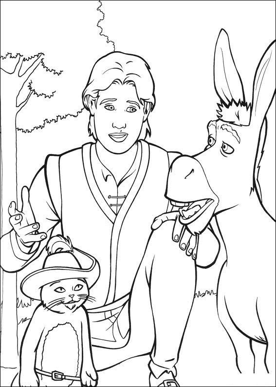 Fisă de colorat cu Shrek de colorat p08