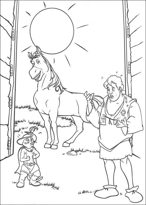 Fisă de colorat cu Shrek de colorat p115