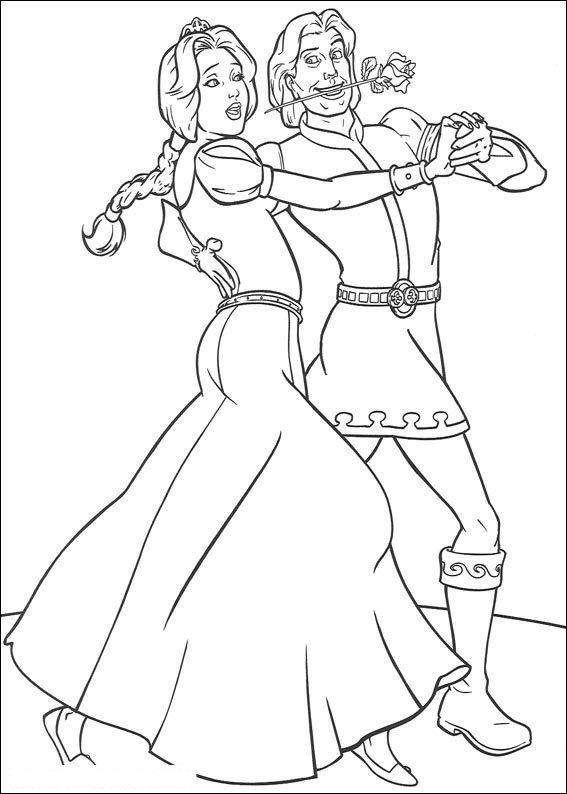 Fisă de colorat cu Shrek de colorat p121