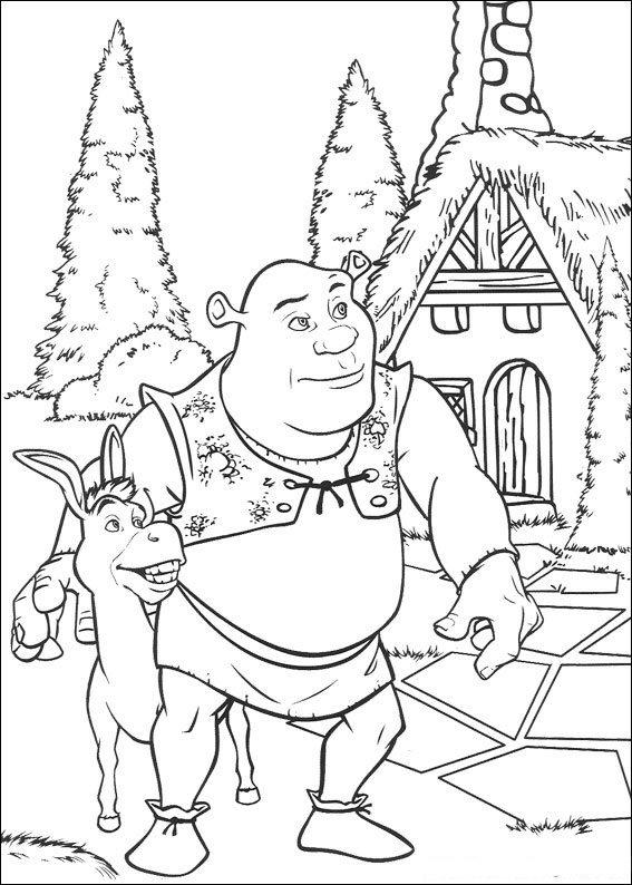Fisă de colorat cu Shrek de colorat p137