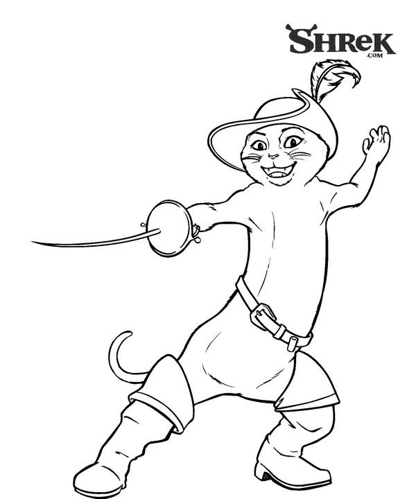 Fisă de colorat cu Shrek de colorat p143