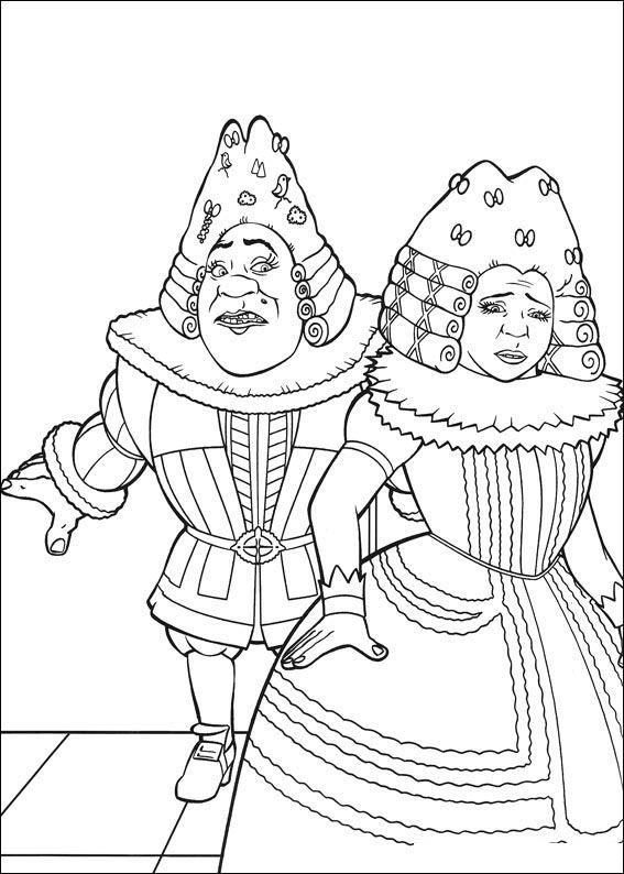 Fisă de colorat cu Shrek de colorat p19