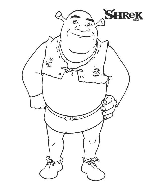 Fisă de colorat cu Shrek de colorat p20