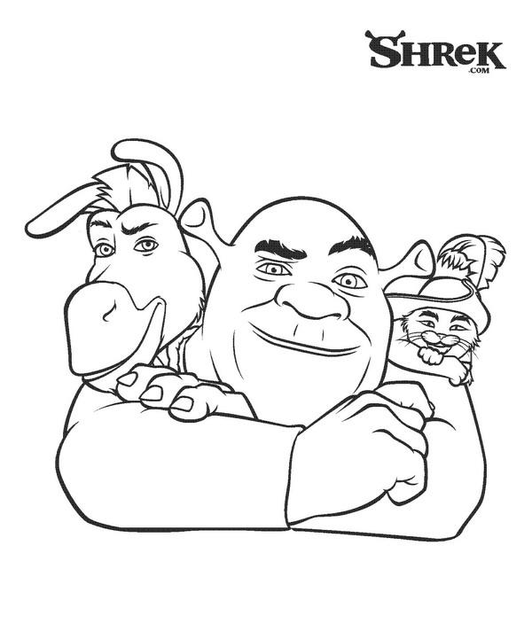 Fisă de colorat cu Shrek de colorat p22