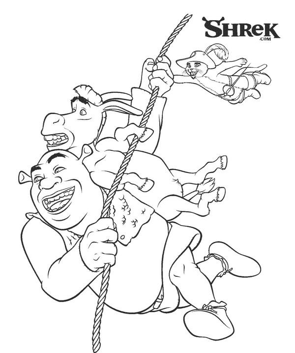 Fisă de colorat cu Shrek de colorat p27