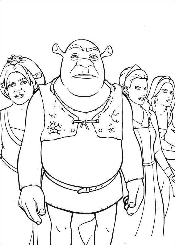 Fisă de colorat cu Shrek de colorat p28