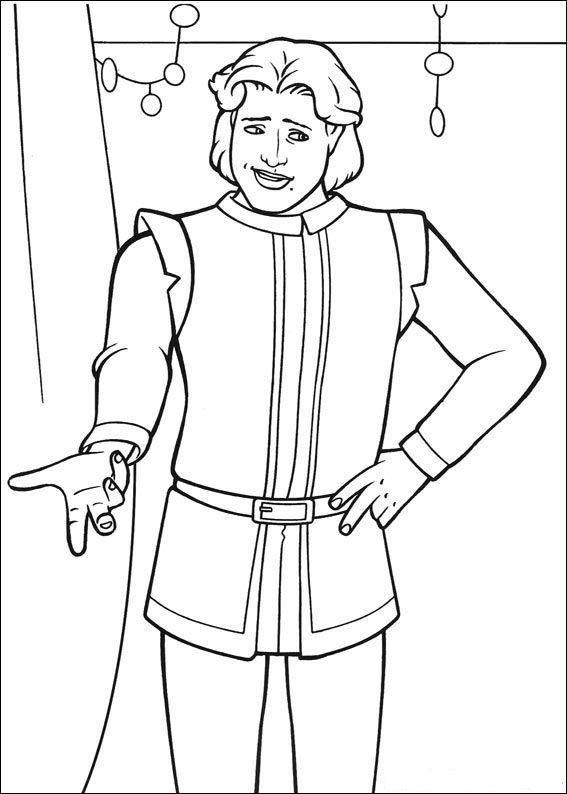 Fisă de colorat cu Shrek de colorat p42