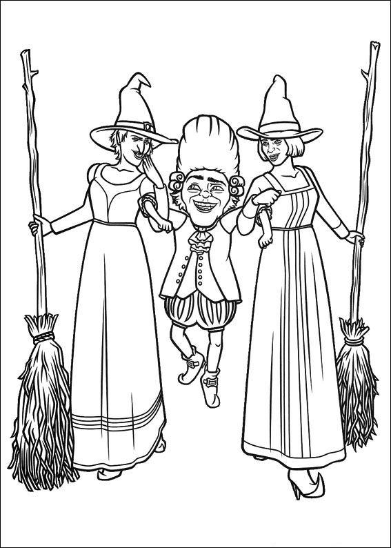 Fisă de colorat cu Shrek de colorat p46