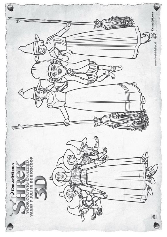 Fisă de colorat cu Shrek de colorat p49