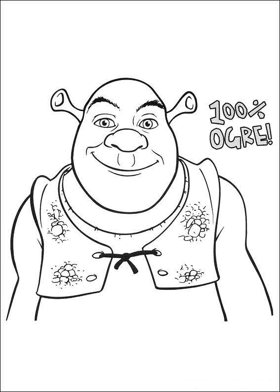 Fisă de colorat cu Shrek de colorat p65