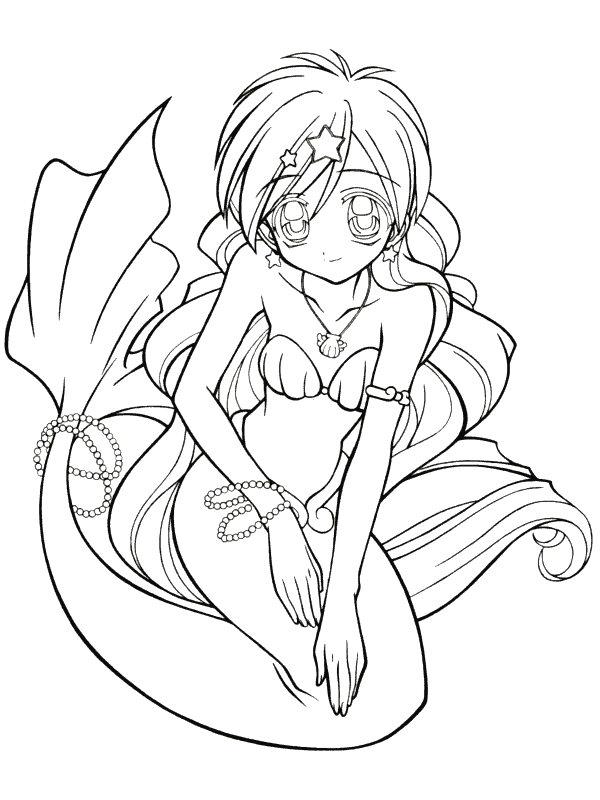 Fisă de colorat cu Sirene de colorat p08