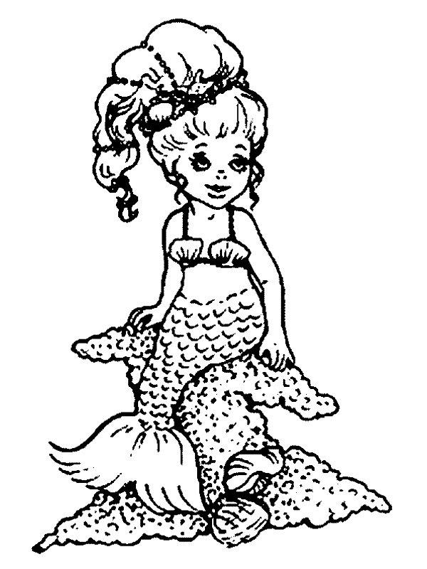 Fisă de colorat cu Sirene de colorat p19