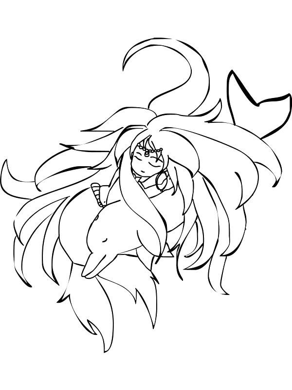 Fisă de colorat cu Sirene de colorat p25