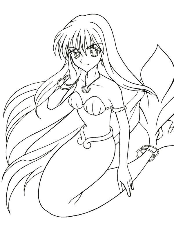 Fisă de colorat cu Sirene de colorat p26