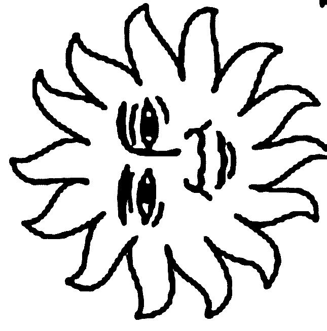 Fisă de colorat cu Soarele de colorat p06