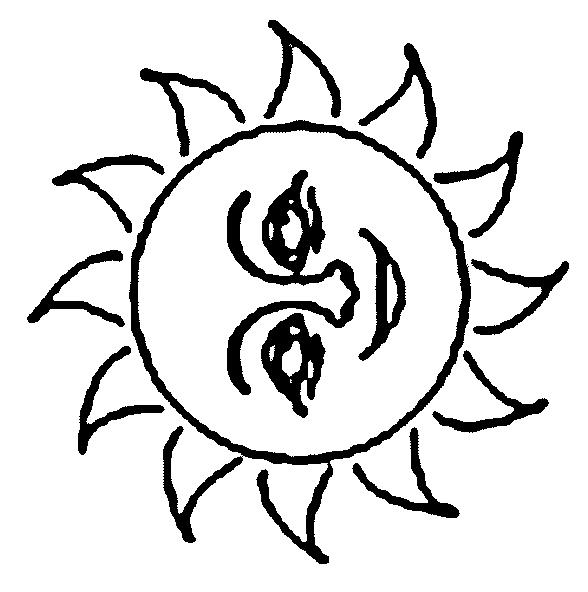 Fisă de colorat cu Soarele de colorat p08