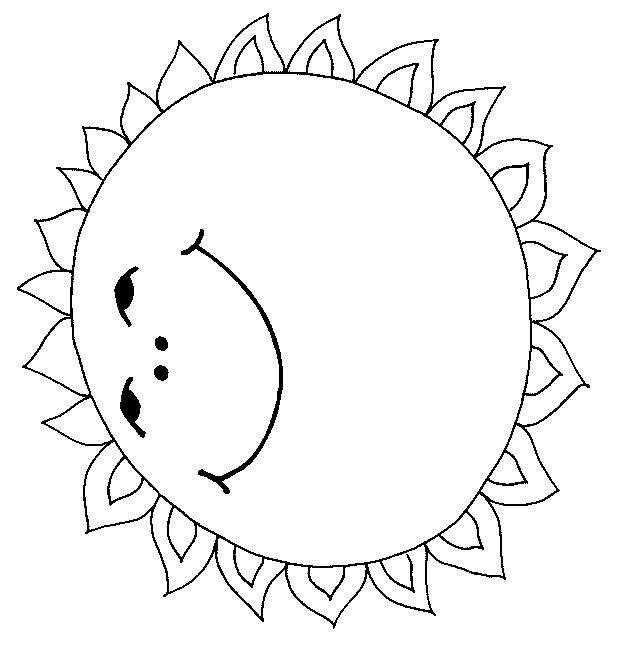 Fisă de colorat cu Soarele de colorat p11