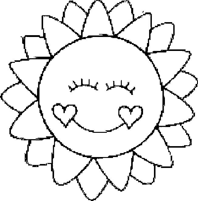 Fisă de colorat cu Soarele de colorat p12