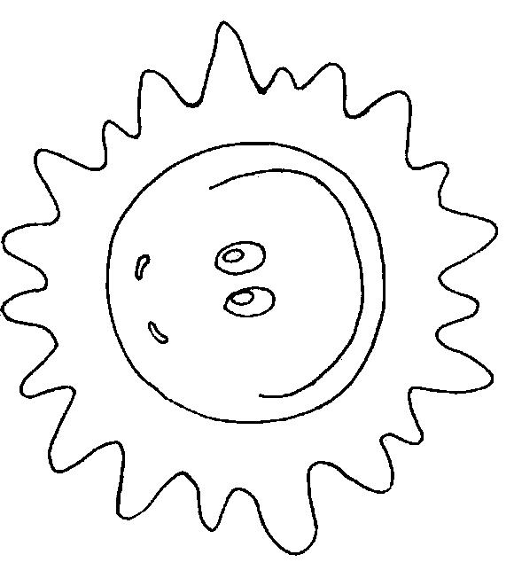 Fisă de colorat cu Soarele de colorat p20