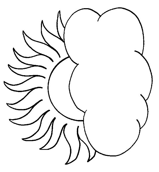 Fisă de colorat cu Soarele de colorat p26