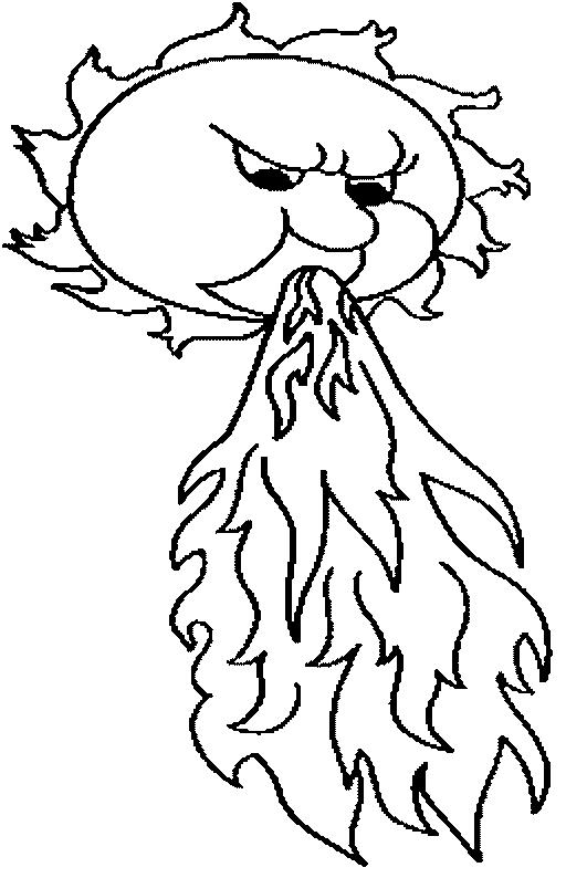 Fisă de colorat cu Soarele de colorat p33