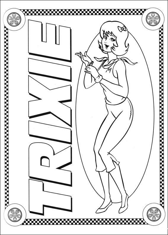Fisă de colorat cu Speed racer de colorat p05