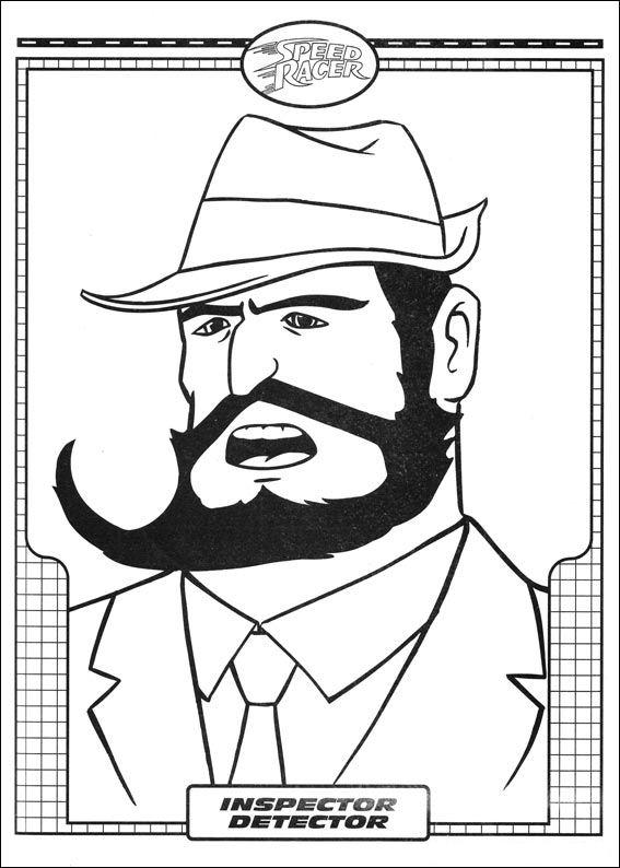 Fisă de colorat cu Speed racer de colorat p10